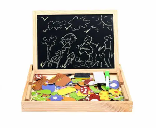 Деревянная доска для рисования с изображением животных мольберта малышей и