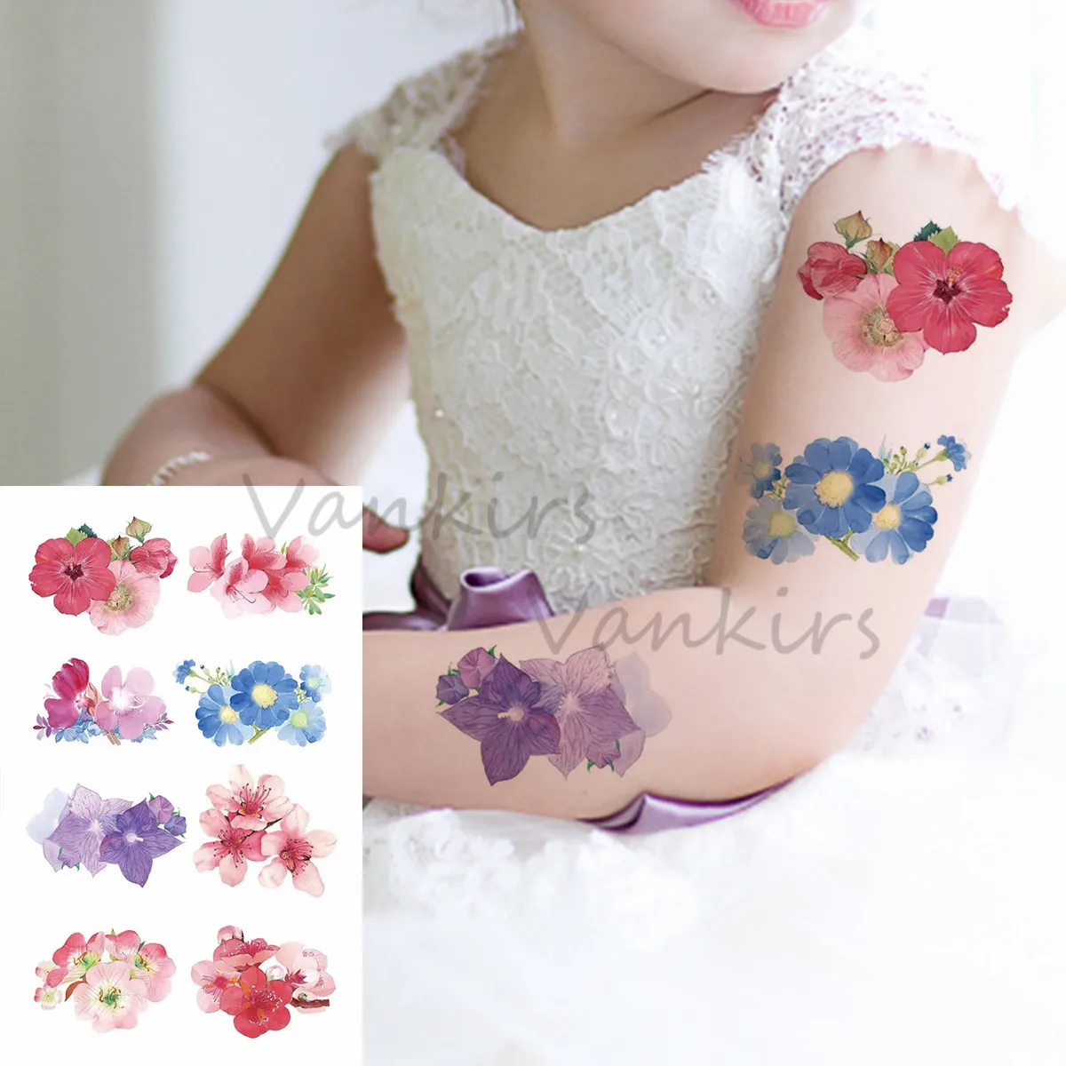 Акварельные персиковые Совы Временные татуировки для женщин и детей мультфильм