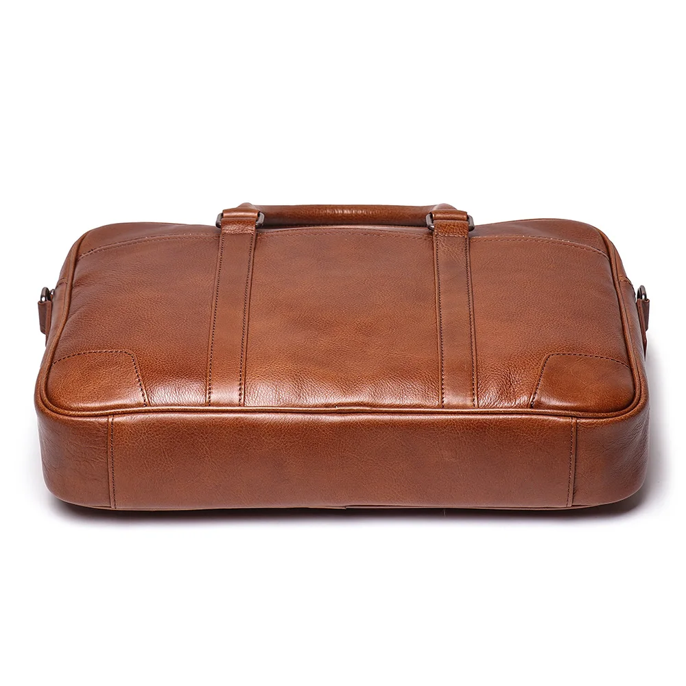 Мужской портфель из натуральной кожи деловая дорожная сумка для ноутбука 15 6