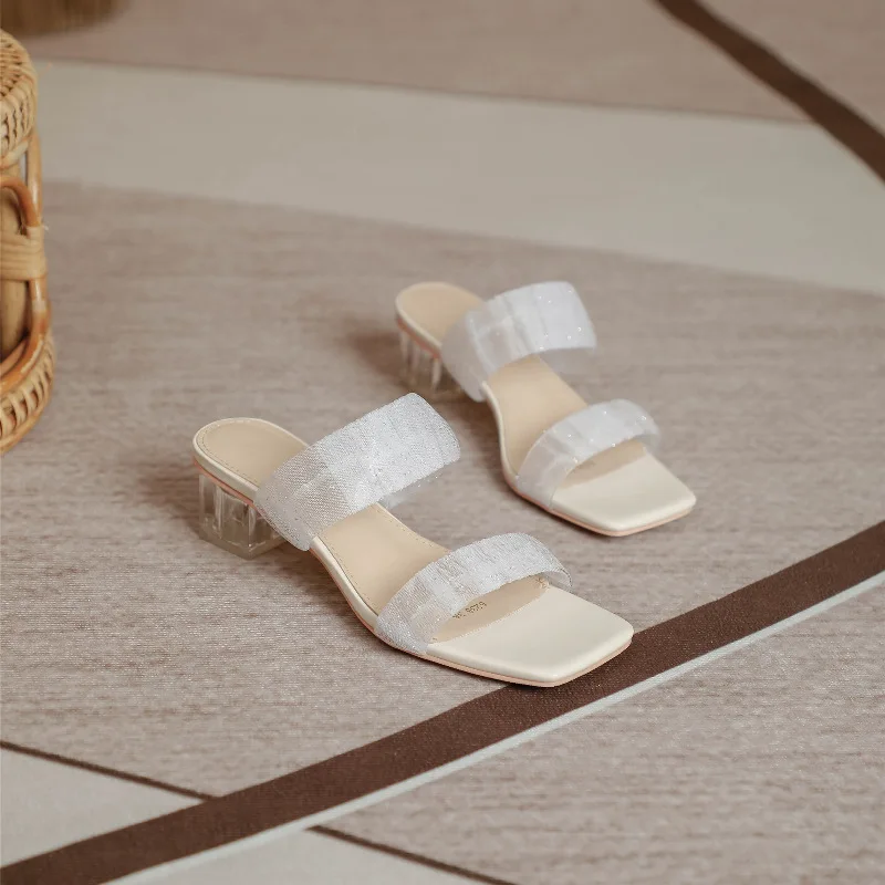 

Туфли-лодочки женские на прозрачном каблуке, модные сандалии, дышащие, Классическая обувь для вечерние ринки, свадьбы