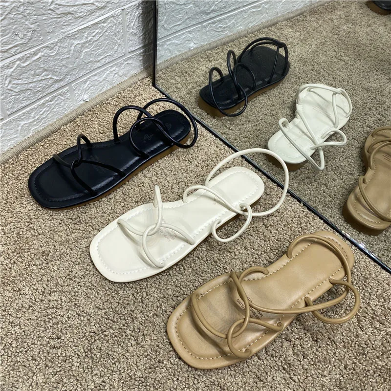 [DEAT] Новинка 2020 года Сезон весна лето Простые Женские босоножки из искусственной