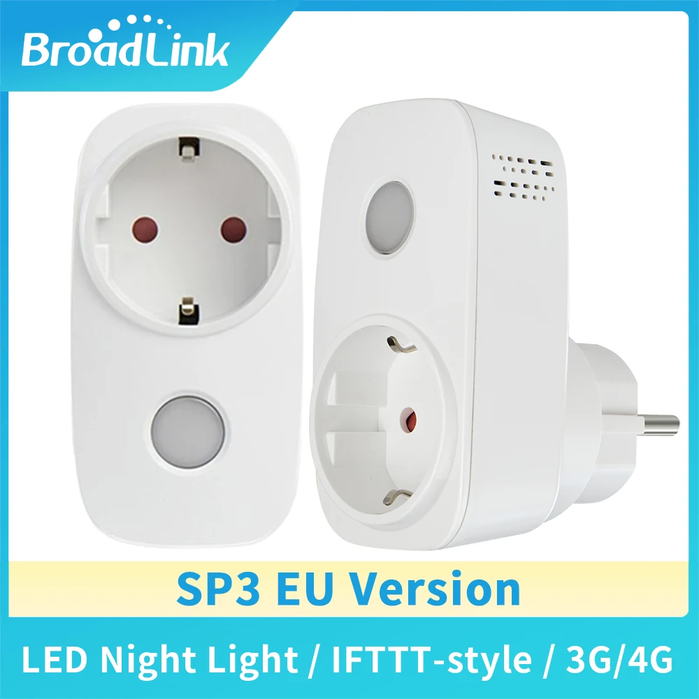 Умная розетка Broadlink для умного дома с Wi Fi и европейской вилкой работает