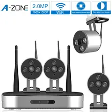 Камера видеонаблюдения беспроводная 1080P HD Wi Fi 4 канала 2 МП NVR для
