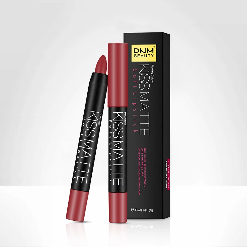 Матовый карандаш для губ 19 цветов водостойкая матовая помада косметика бальзам