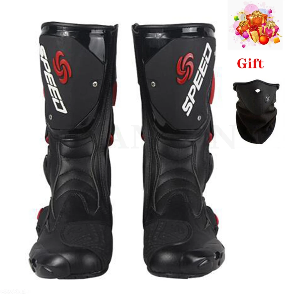 

Men Motorcycle Boots Motocross Racing Speed Motorbike shoes Moto Boot Motorcycles Boots Men dirt bike Cycling Sports