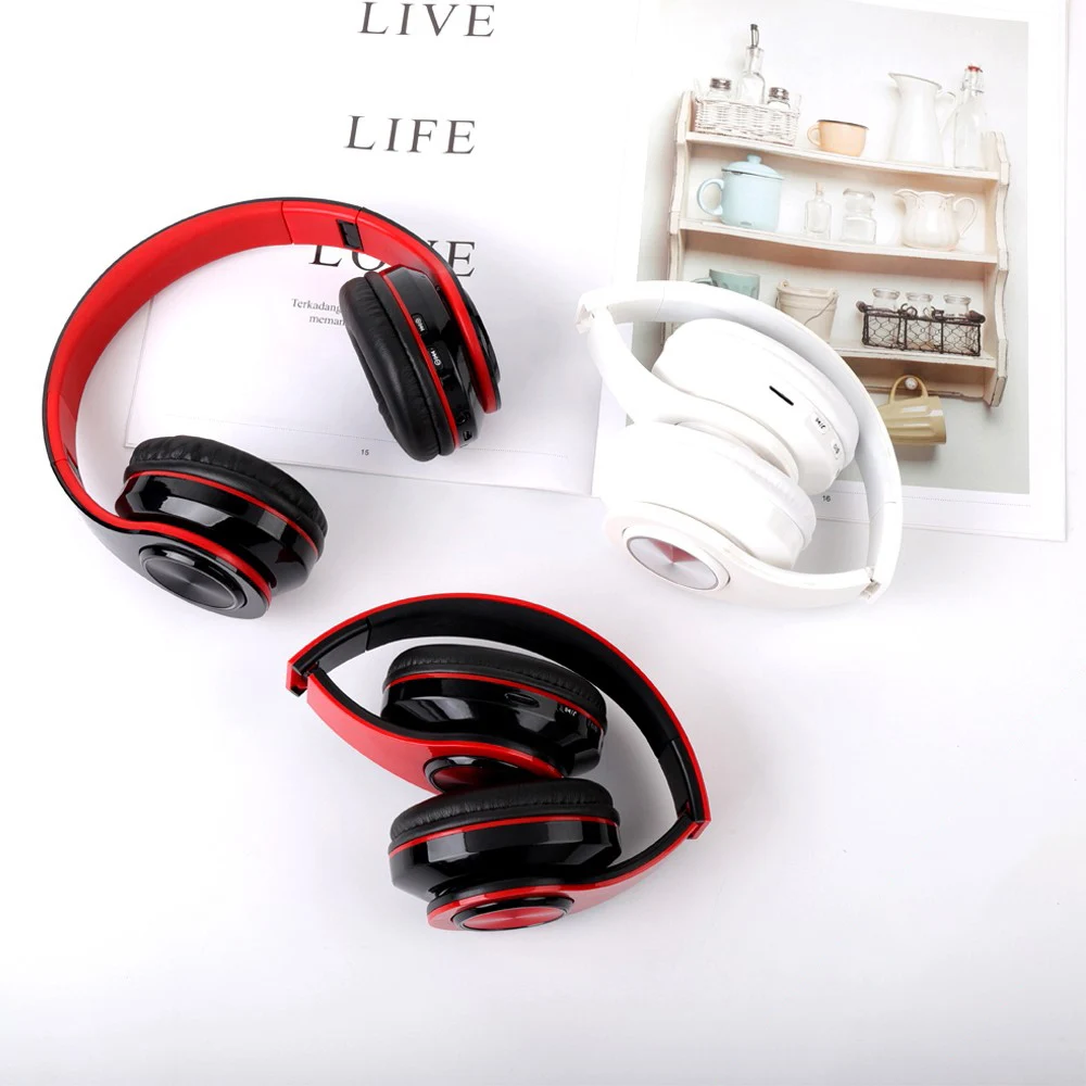 Bluetooth наушники беспроводные складные со встроенным FM радио и mp3 плеером|Наушники