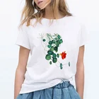 Женская футболка с коротким рукавом, Повседневная футболка с графическим принтом в стиле Харадзюку, лето 2021