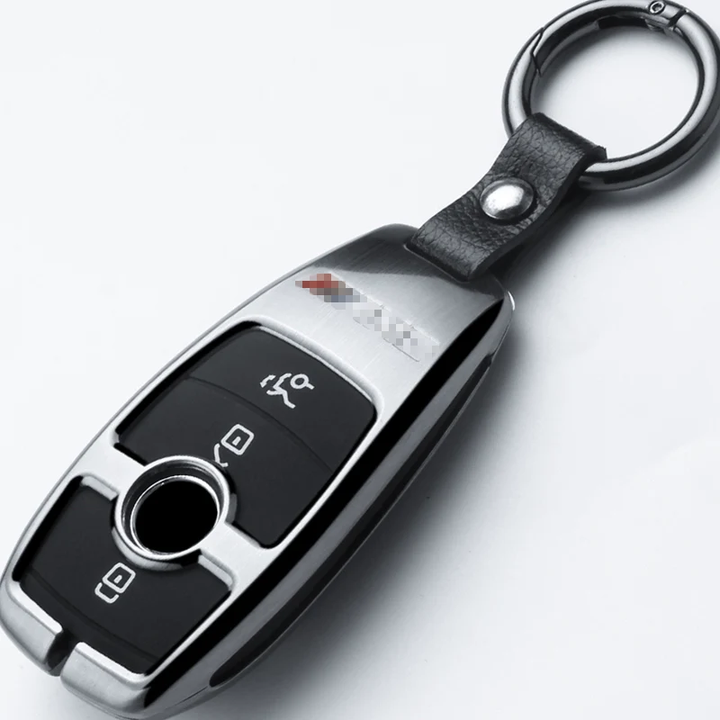 Цинковый сплав, автомобильный брелок, чехол для Mercedes Benz E Class E200L E260 E300L E320L W213 S, аксессуары для стайлинга автомобилей - Название цвета: black ring set