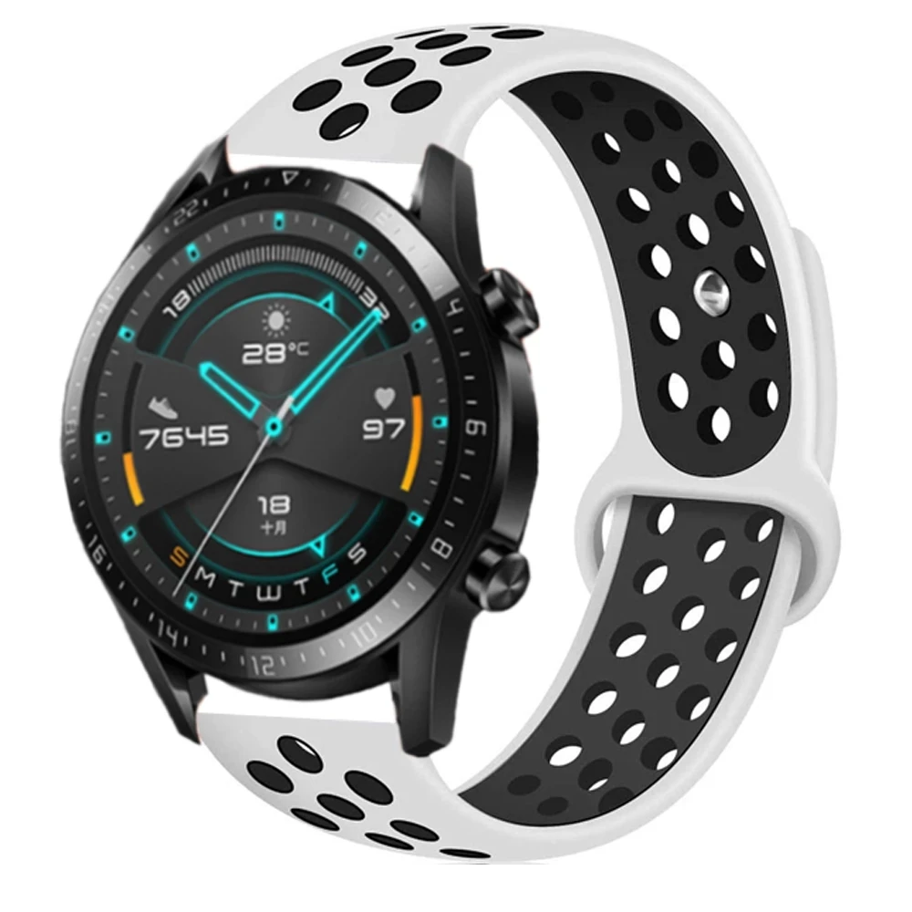 Ремешок силиконовый для Huawei watch GT3 42 мм 46 мм/GT2 2e 2 Pro 3 спортивный браслет Honor Watch Magic 20