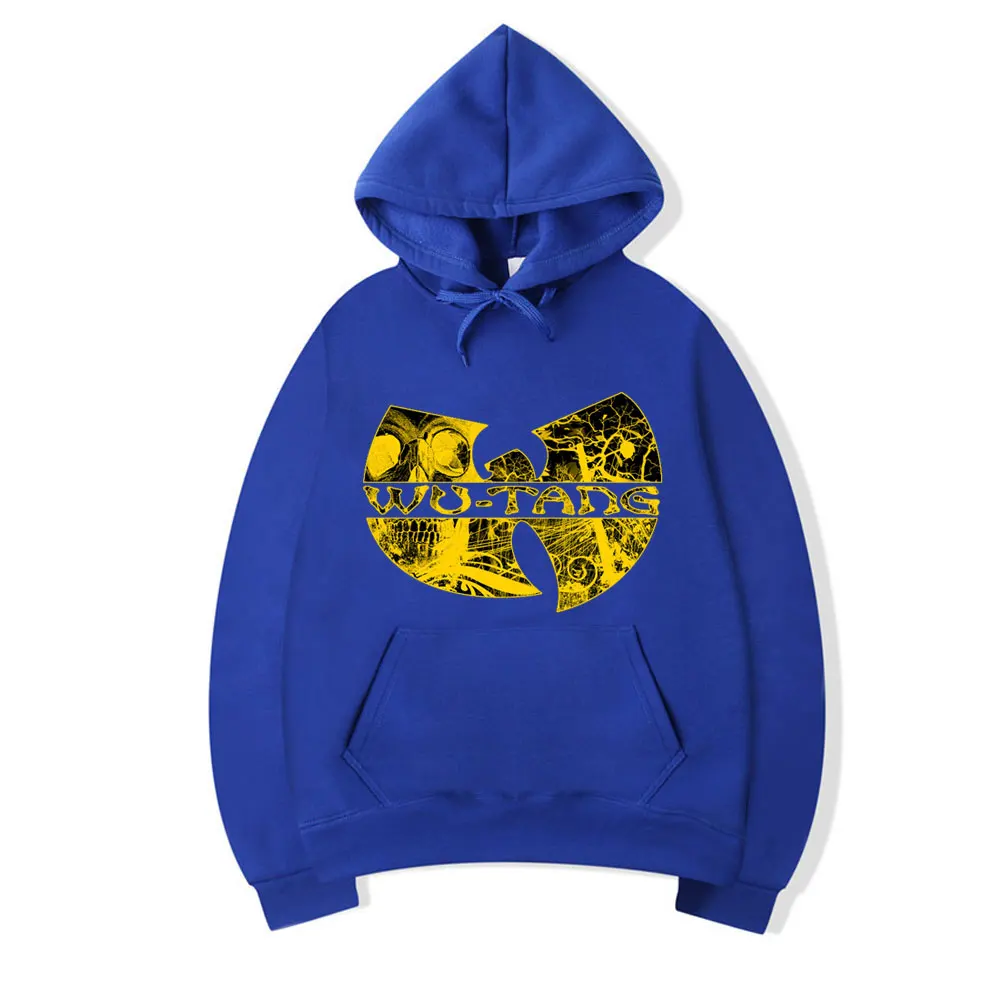 Толстовка Wu Tang с буквенным принтом модная в стиле хип-хоп капюшоном и длинным