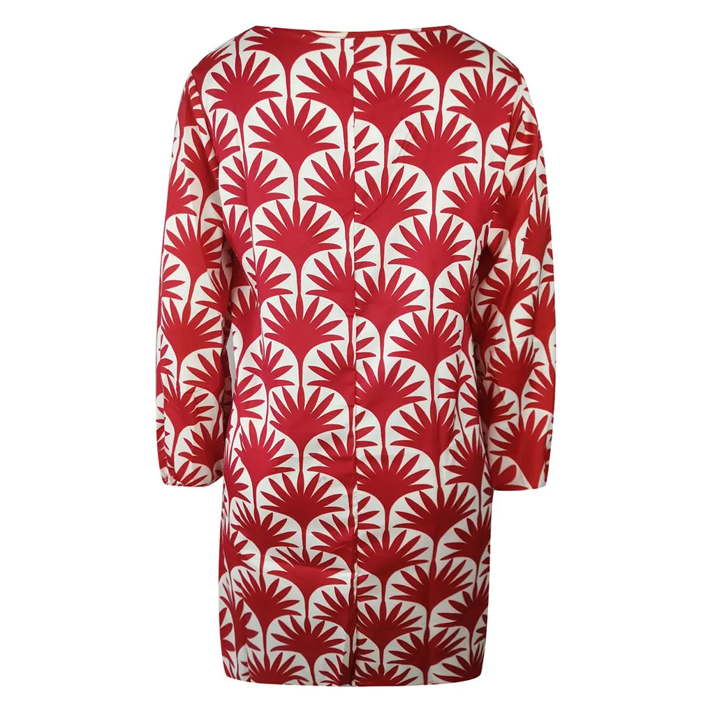 Летнее женское цветочное Хлопковое платье в стиле бохо новинка 2019 весна-осень