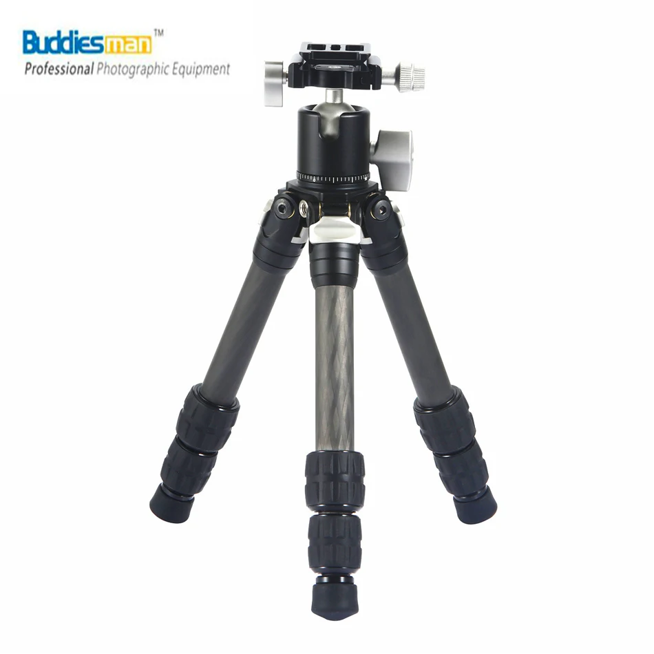 Buddiesman CT-0 + KB-XB-0 штатив-тренога из углеволокна Регулируемый Настольный Мини