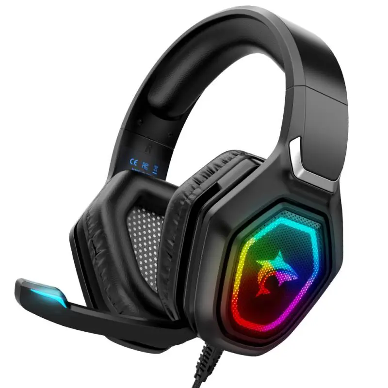 

Игровые наушники, игровые наушники с объемным звуком, стерео проводные наушники с USB-микрофоном, игровая гарнитура для ПК, ноутбука