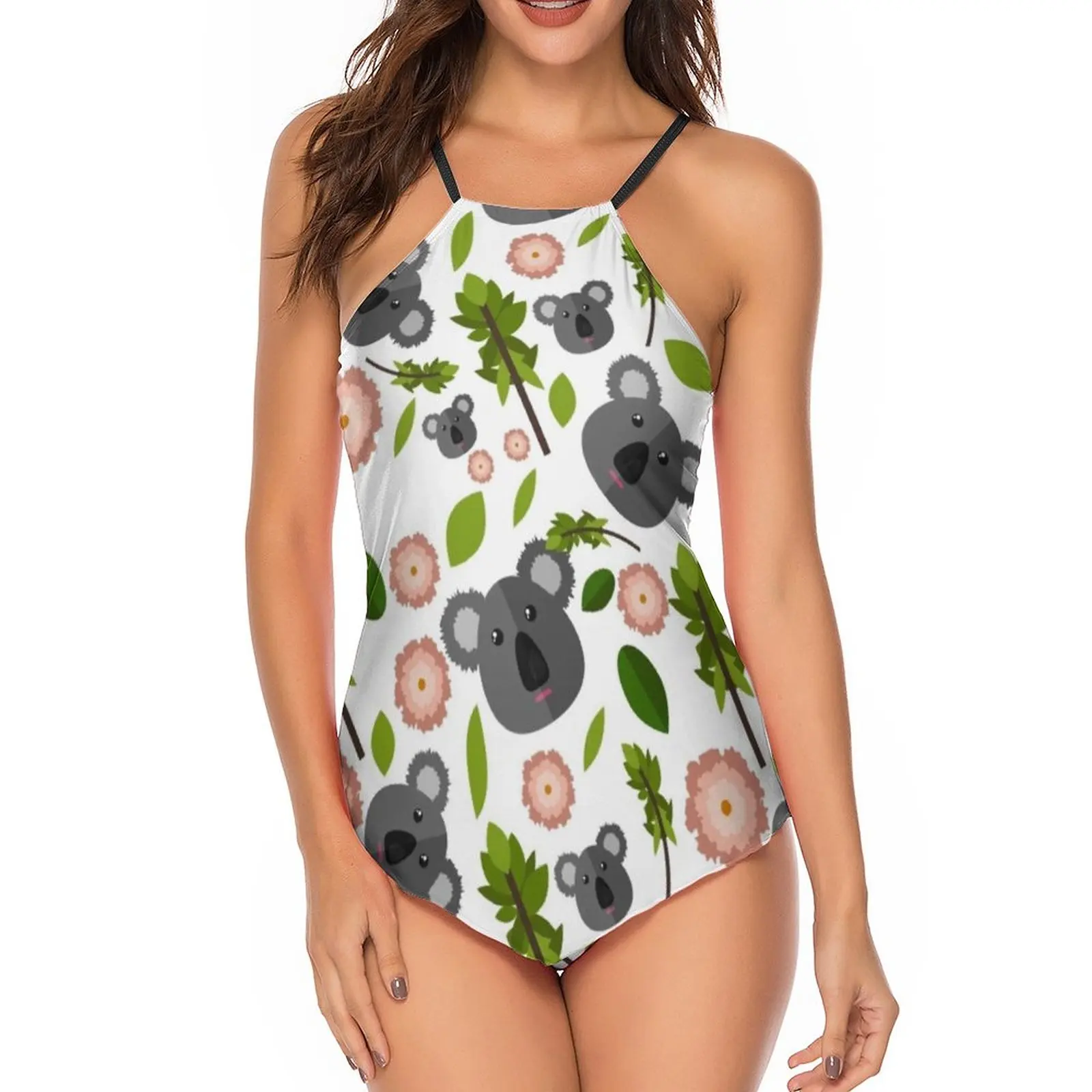 

Koala Tankini Swimsuit Sling Wholesale Two Piece Swimwear Youth Fantasy Sport Bathing Suit