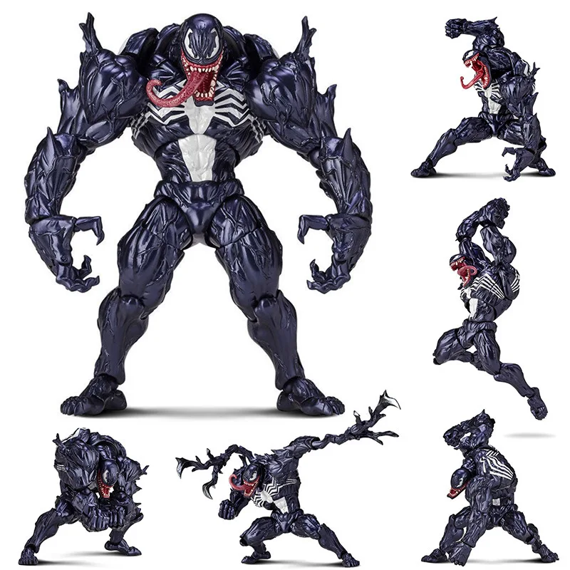 

Marvel Movie Extraordinary Spider-Man Villain Yamaguchi-style Venom Dubrok Character Action Doll Decoration Model Venom Doll