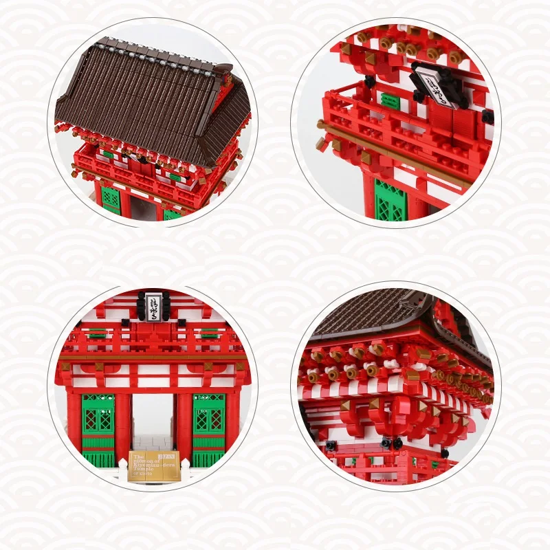 

2409PCS World Famous Architecture Building Blocks Kiyomizu Temple Assemble Brick Educational Toys Children Christmas Gift