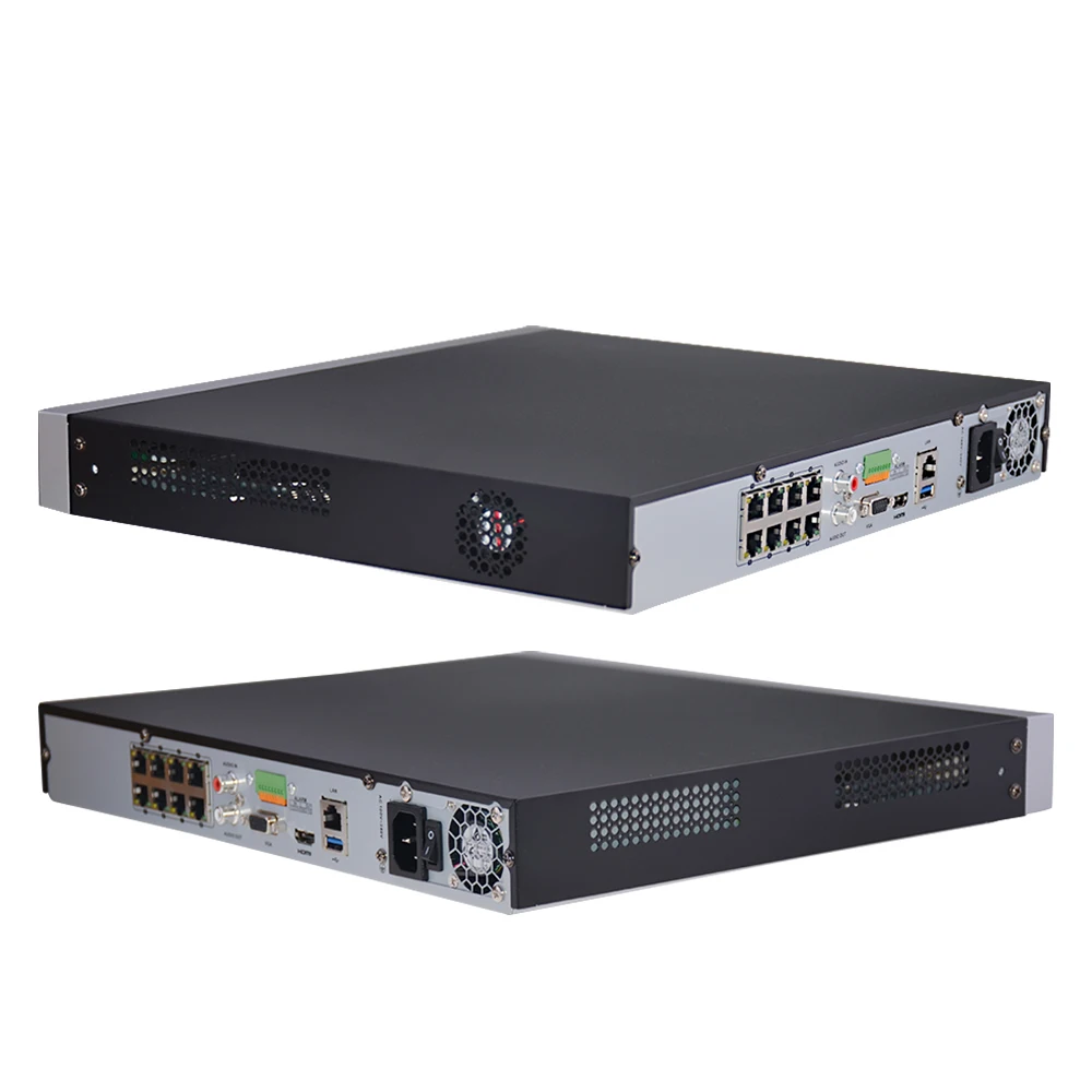 Оригинальный за рубежом DS 7608NI E2 / 8 P 8CH NVR для HD IP камера 5 мегапикселей независимых