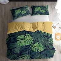 helengili 3d bedding set tropical plants print duvet cover set bedclothes with pillowcase bed set home textiles rdzw 20