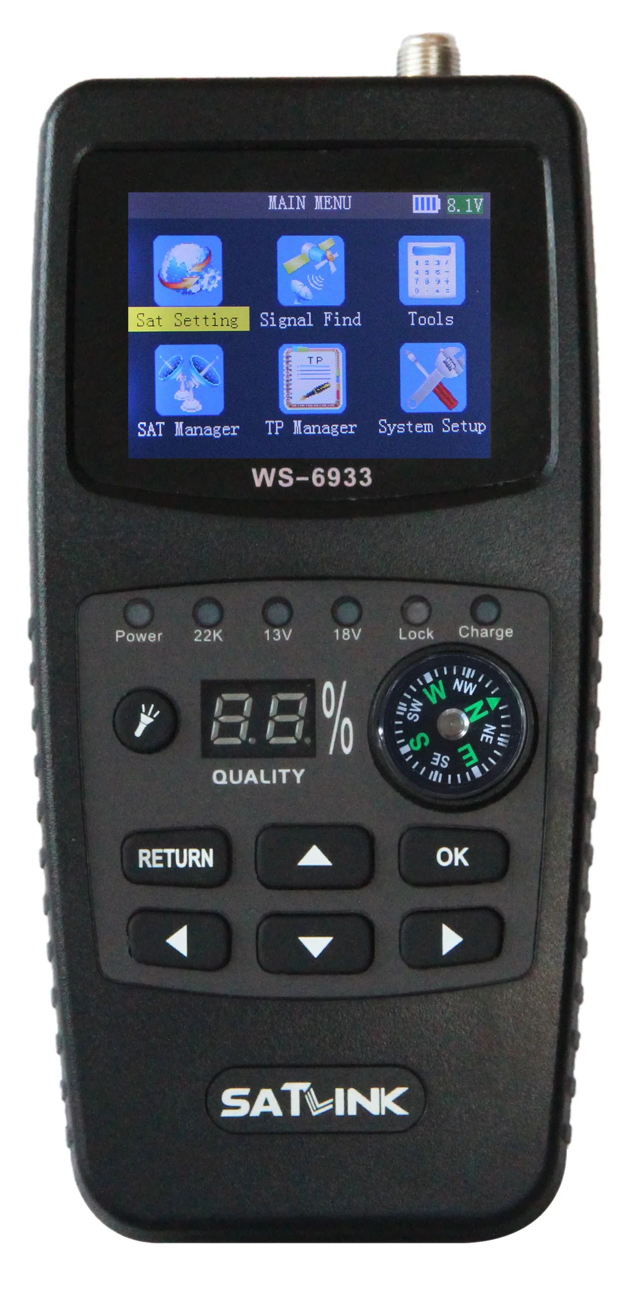 Satlink HD DVB S спутниковый искатель WS 6933 & S2 sat спутник Локализатор ТВ Finder 6933|satellite finder|sat