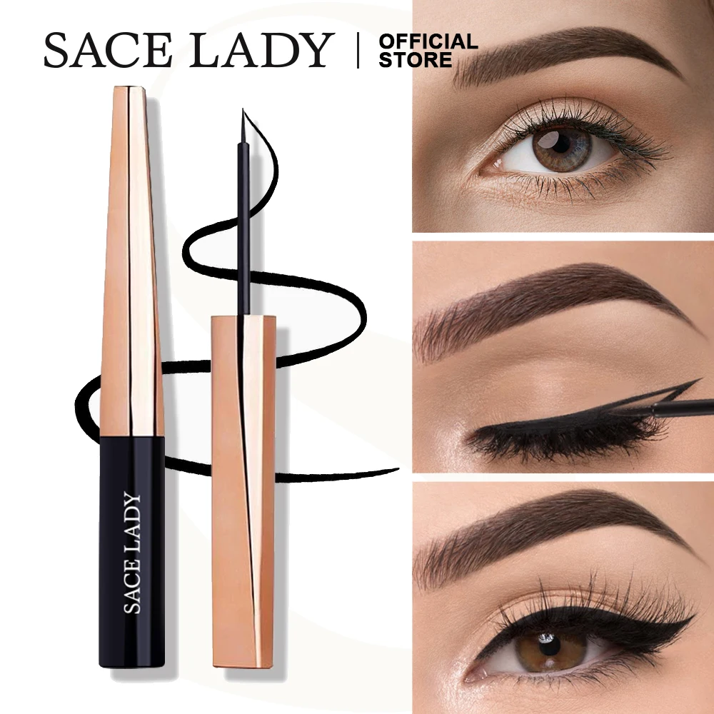 SACE LADY жидкая подводка для глаз Карандаш Водостойкий Черный Быстросохнущий