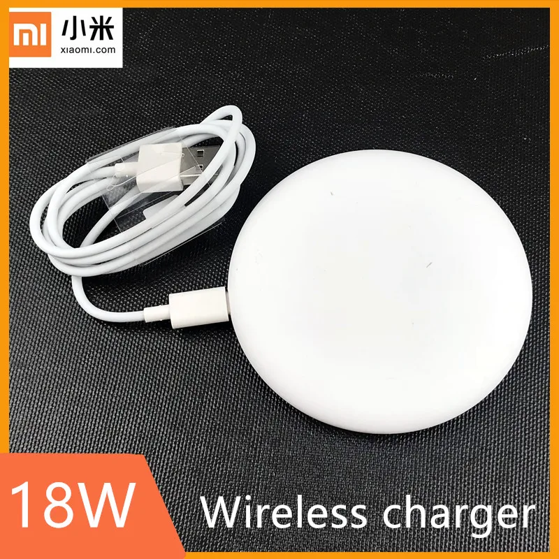 

Original Xiaomi Redmi Note 8 Pro 18W Qi Wireless Charger Fast Charge Pad For Mi 9t 9t Pro 9 Se cc9 Redmi Note 9 9s 8 K20 8A 6A