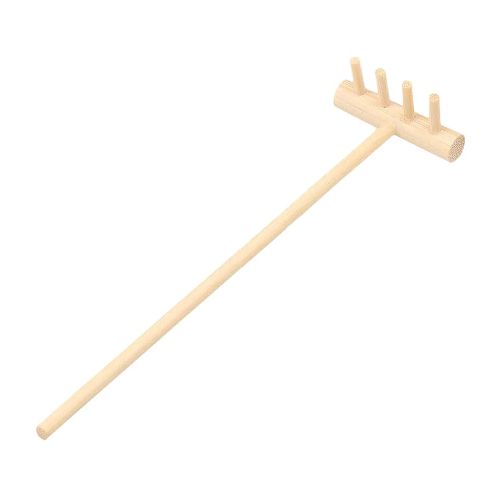 Домашние фигурки миниатюрные украшения натуральные деревянные грабли для дзен