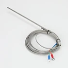 5 м 0-800  резьба M8 K Тип термопары зонд диаметром 5 мм Датчик температуры 50 мм100 мм150 мм200 мм термопары из нержавеющей стали