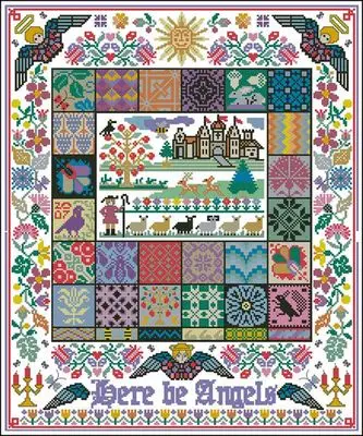 

Mosaic Angel Ranch Counted Cross Stitch Kit Handmade Needlework For Embroidery 14ct Cross Stitch