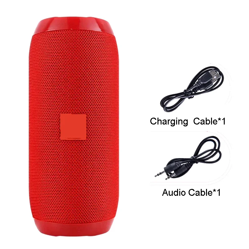 Red Портативный Bluetooth динамик 20 Вт Беспроводная бас Колонка водонепроницаемый открытый динамик поддержка AUX TF USB Сабвуфер громкий динамик TG117 - Цвет: Red