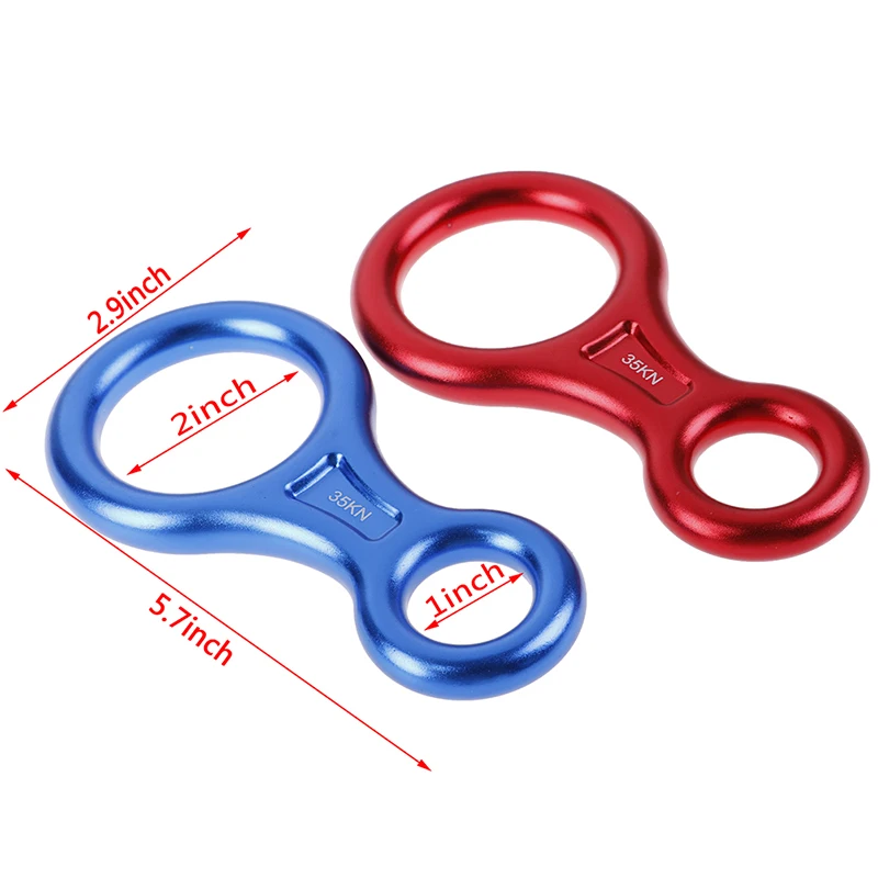 35KN Карабин Открытый скалолазание 8 Кольцо спуска веревка медленно Спуск