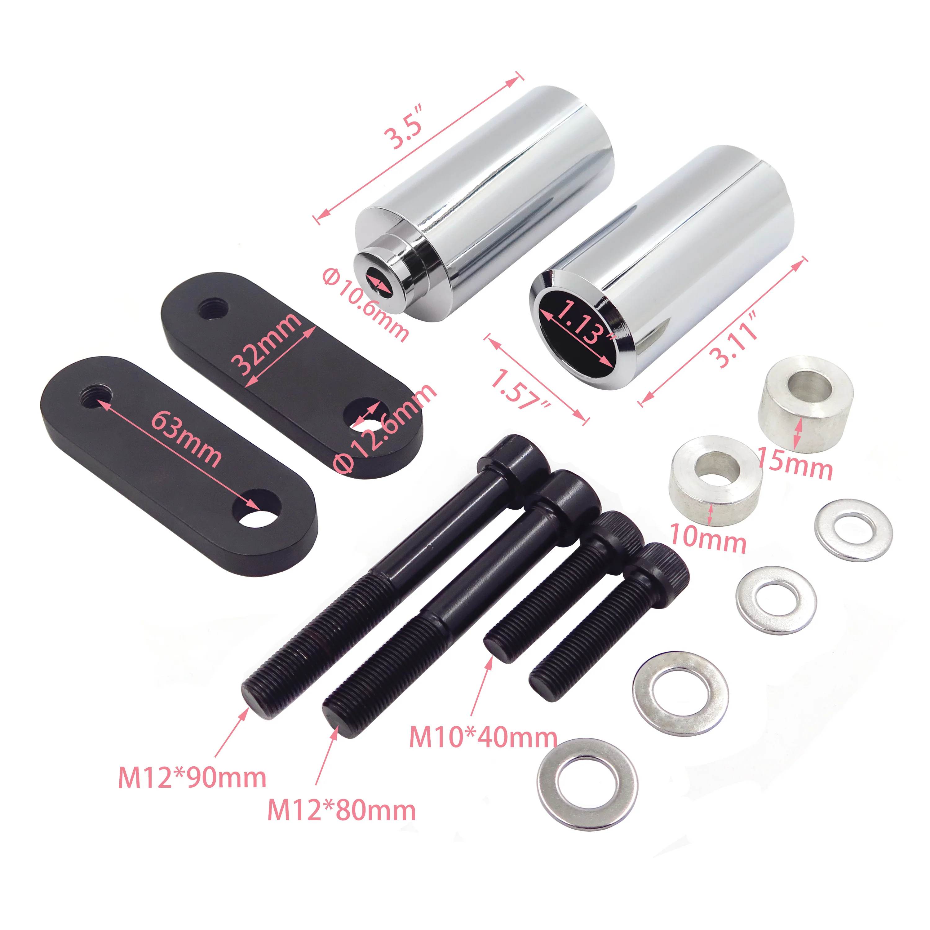 Бесплатная доставка запчасти для мотоциклов защита слайдера без обрезания рамы