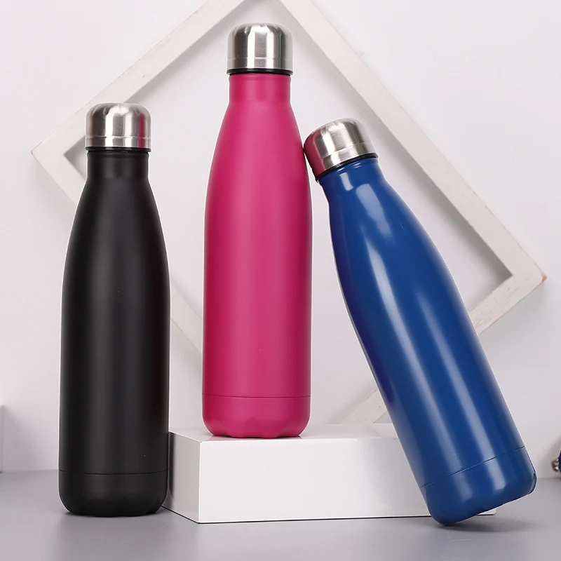 Цветная бутылка для воды из нержавеющей стали термос шейкер протеина в