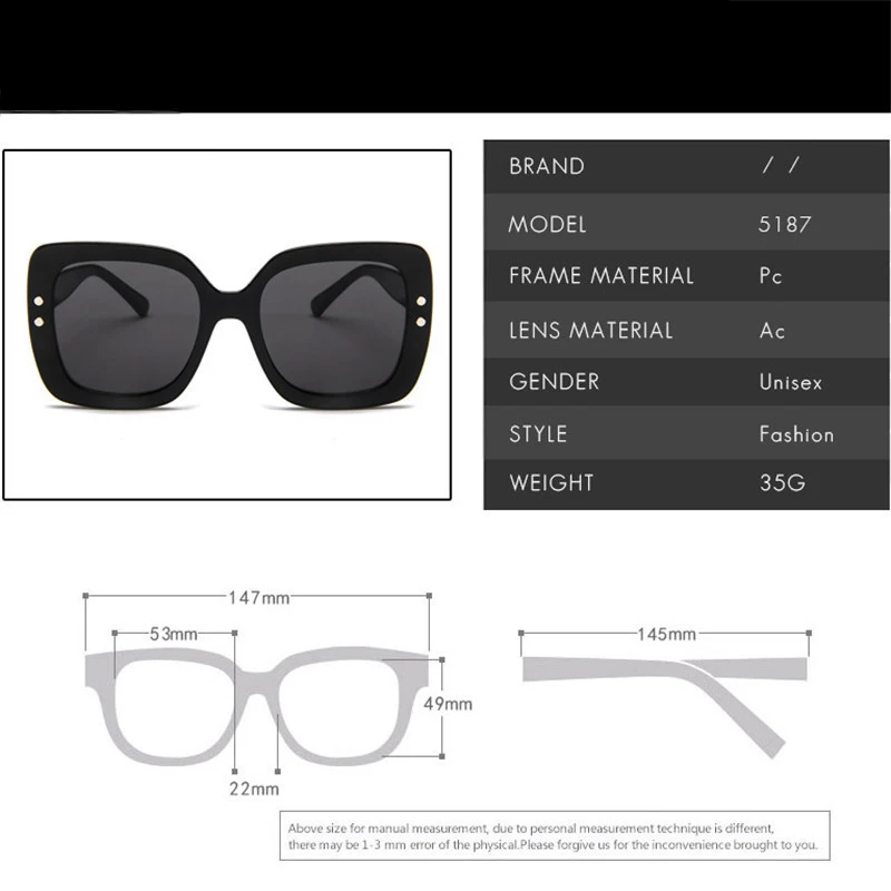 RBRARE большие солнцезащитные очки женские роскошные прозрачные градиентные в