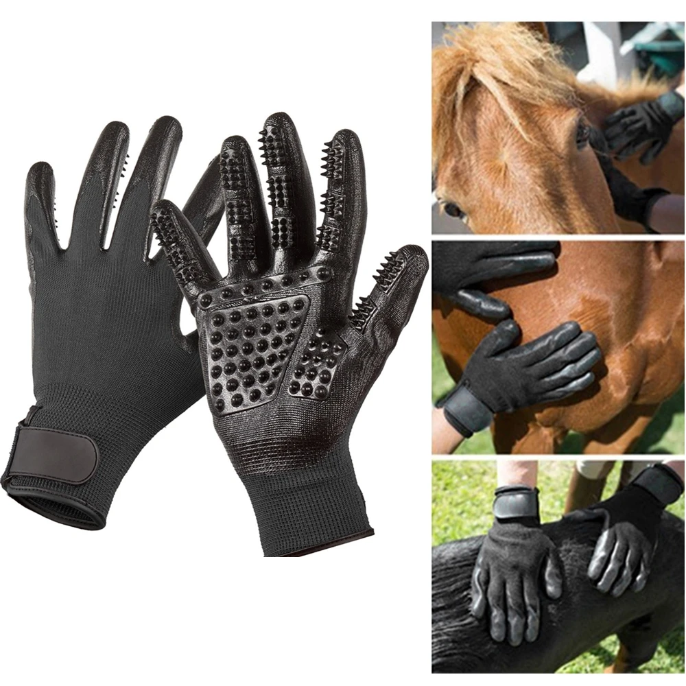 1 пара перчатки для груминга кошек | Дом и сад