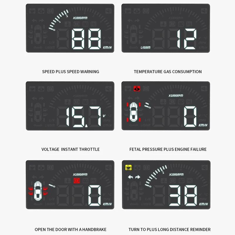 Автомобильный дисплей HUD для Nissan X Trail/Rogue 2014 2019 вождения компьютера HD проектор