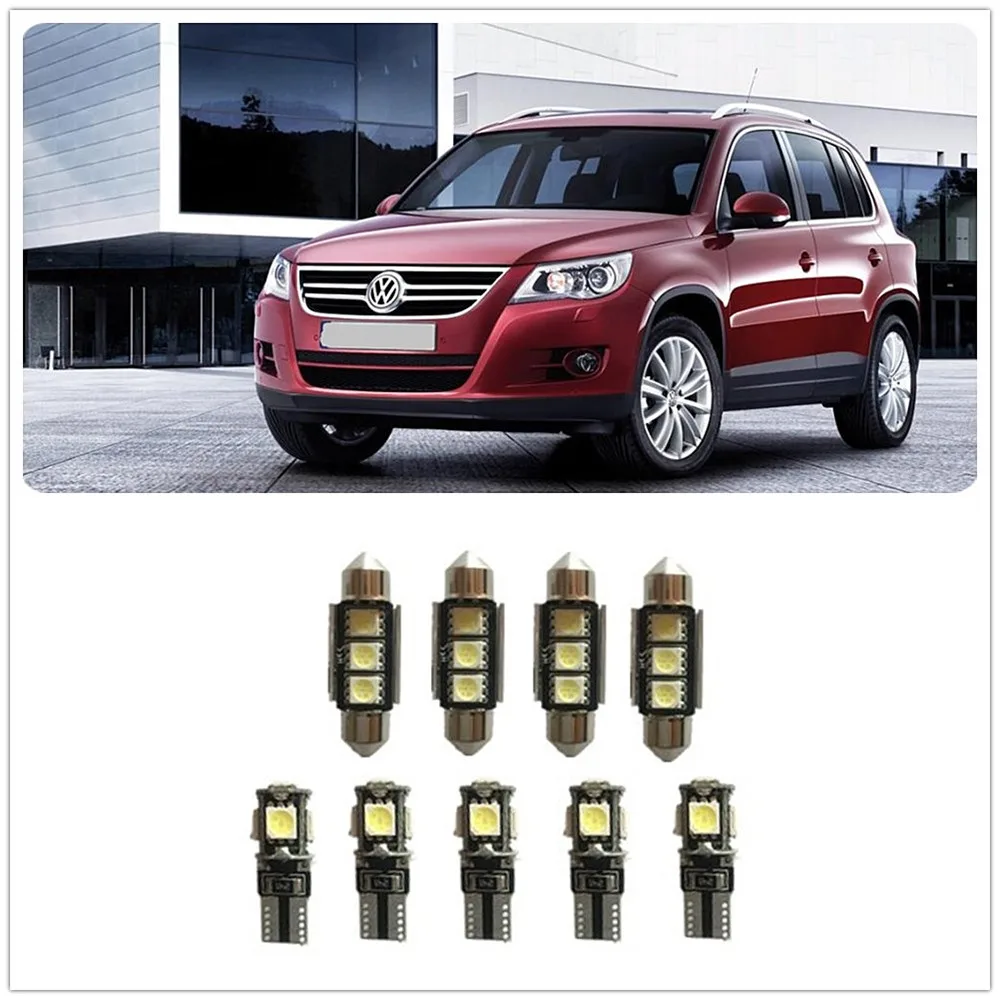 Комплект внутренпосылка с белсветодиодный светодиодом для Volkswagen Polo Passat Rabbit R32 CC
