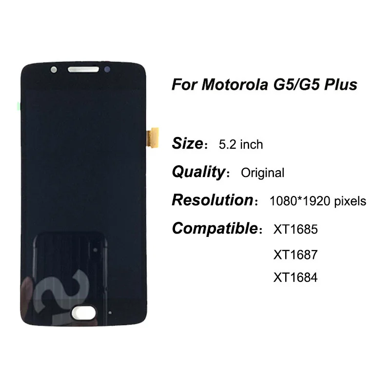 Оригинальный ЖК-дисплей G5 Plus для Motorola MOTO LCD XT1672 дисплей lcd XT1685 сенсорный экран
