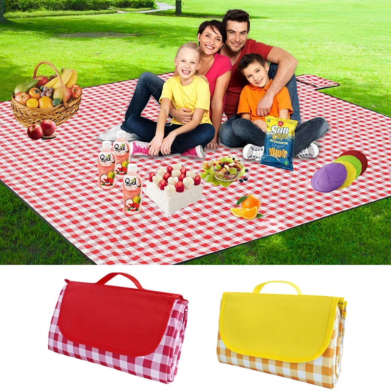 

190X200cm Folding Camping Mat Camping Plaid Mattress Baby Climb Outdoor Waterproof Beach Picnic Blanket for Multiplayer Picnic