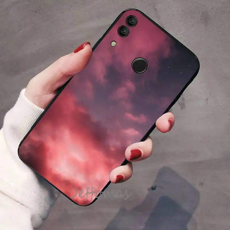

Sweet sky pink Cloud Great art printing Phone Case For Huawei honor Mate P 9 10 20 30 40 Pro 10i 7 8 a x Lite nova 5t
