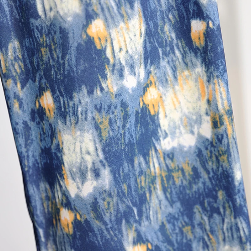 

Women's Summer Thin Pants Elastic Waist Wide Leg Pants Plus Size Loose Bohemia Printed Casual Vacation Trousers ropa mujer M-4XL