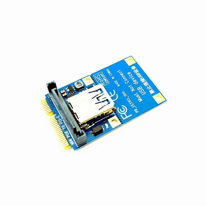 Плата расширения Mini PCIE к PCI E X1 Райзер карта Express удлинитель кабеля 60 см кабель USB 3 0