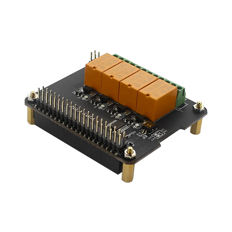 Плата-удлинитель Raspberry Pi 4B/3B +/3B 4-Канальный Релейный Модуль управления для