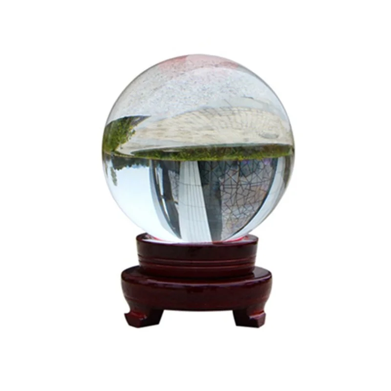 

New Clear Glass Crystal Ball Healing Sphere Photography Props Lensball Transparent Glass Crystal Ball Home Decor Lot
