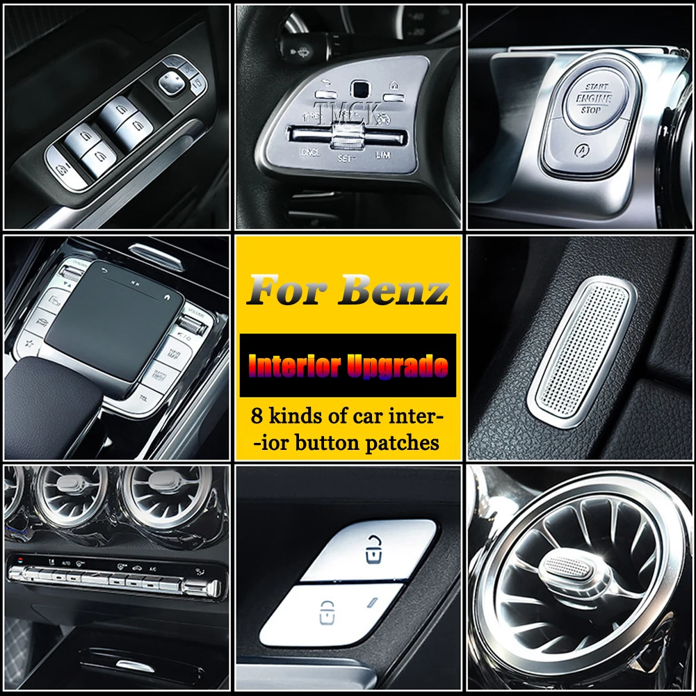 

Car Center Console Armrest Box Switch Trim Cover For Mercedes Benz AMG W177 V177 W247 C118 W118 X247 H247 A B CLA GLB GLA Class