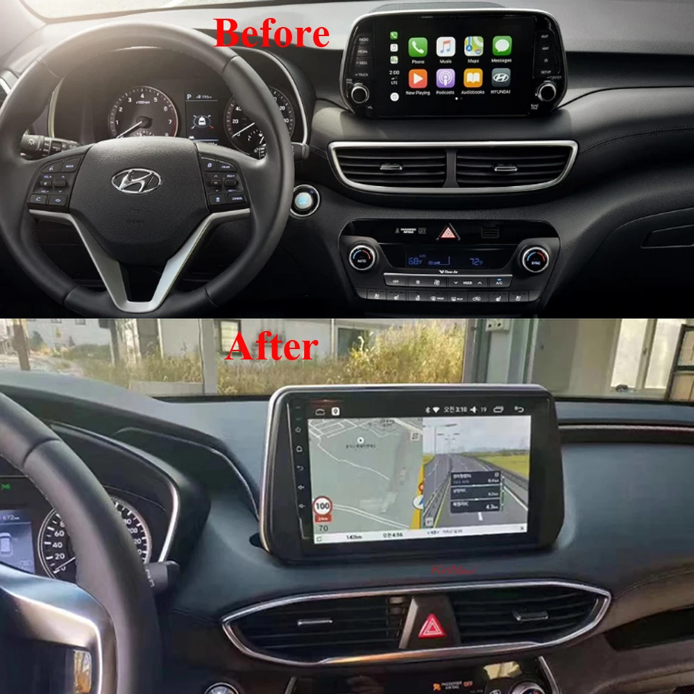 Easteregg для Hyundai Tucson Android радио 2018 2019 2 DIN 9 дюймов Автомобильный мультимедийный плеер
