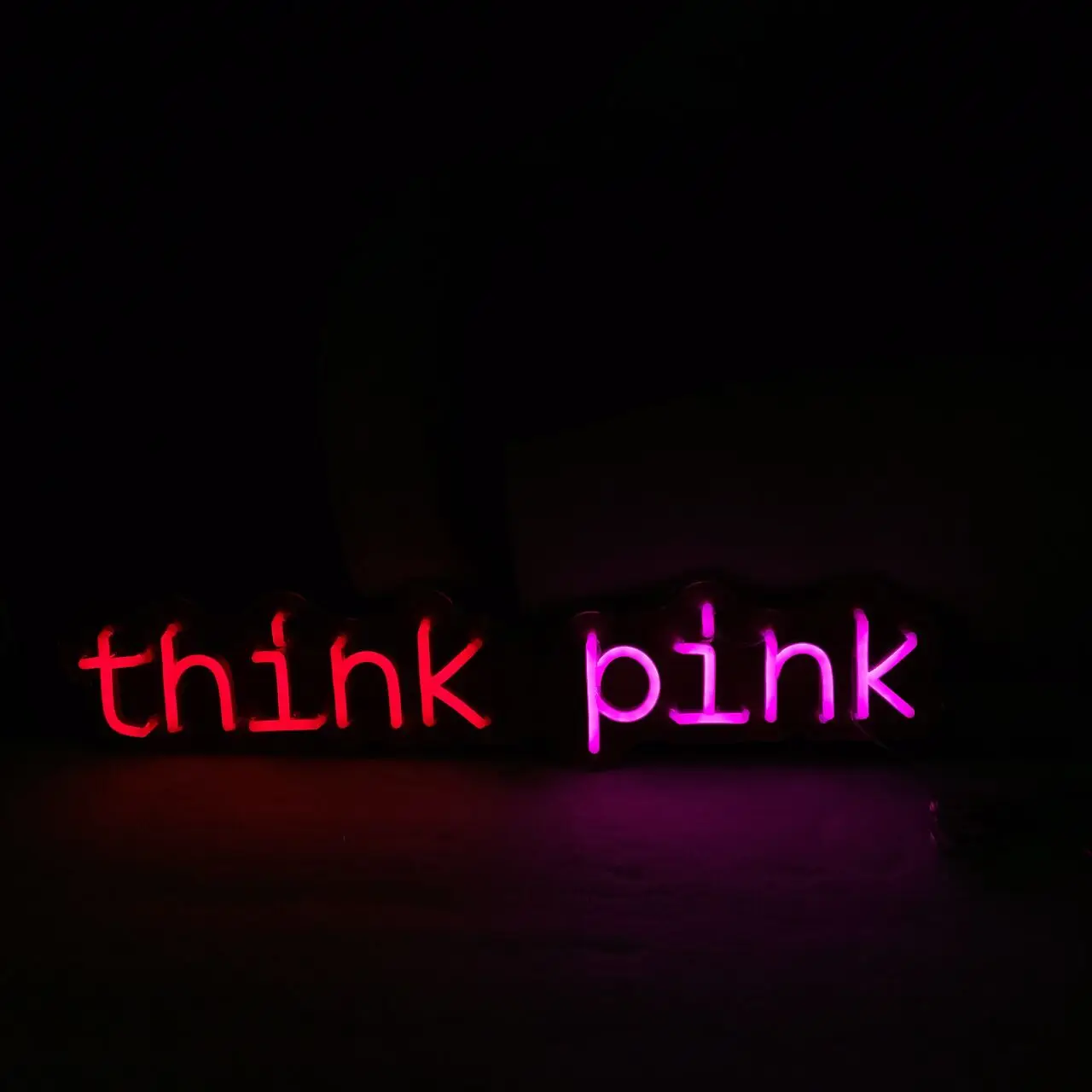 Неоновые вывески Think Pink для украшения спальни пива бара паба отеля вечерние