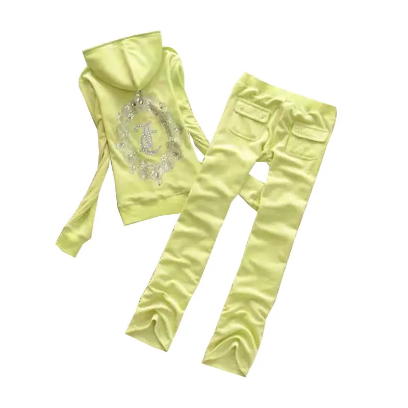 Женские брендовые бархатные спортивные костюмы на осень/зиму 2022 Велюровый