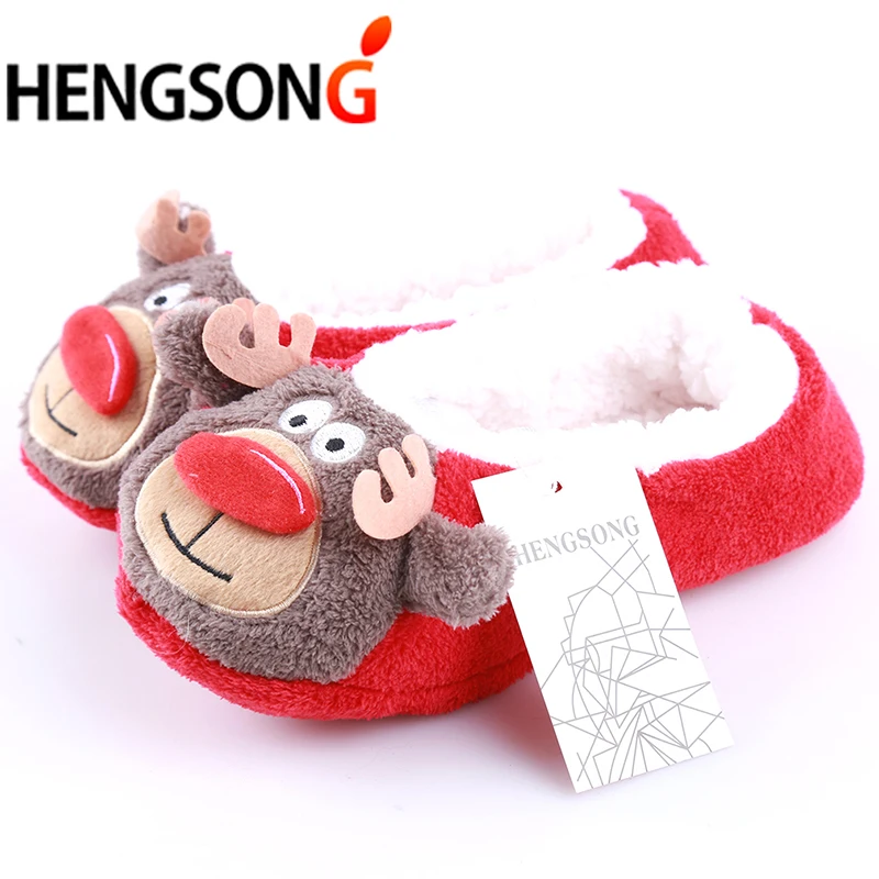 Новые Теплые женские тапочки с мягкой подошвой Обувь из хлопка Плюшевые