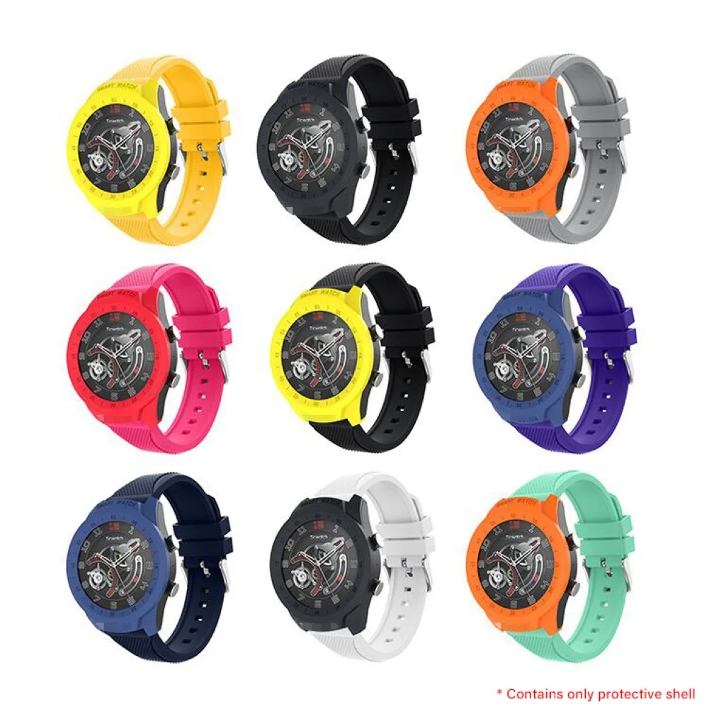 Однотонный защитный чехол-бампер для смарт-часов TicWatch Pro | Наручные часы