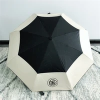 luxury brands wind resistant folding automatic umbrella rain women windproof umbrellas rain for men black coating parasol